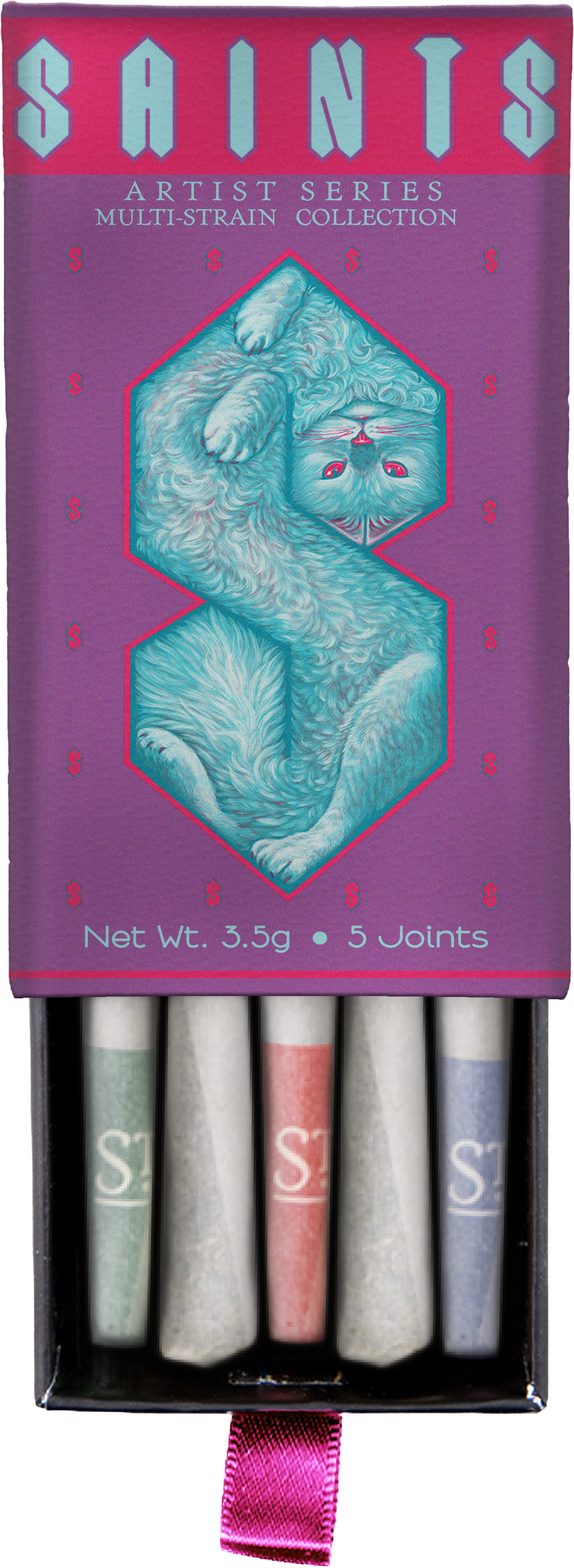 Saints x Gallery Ergo Casey Weldon Artist Series Multi-Strain Pre-Rolls (3.5g, Mixed Strain)