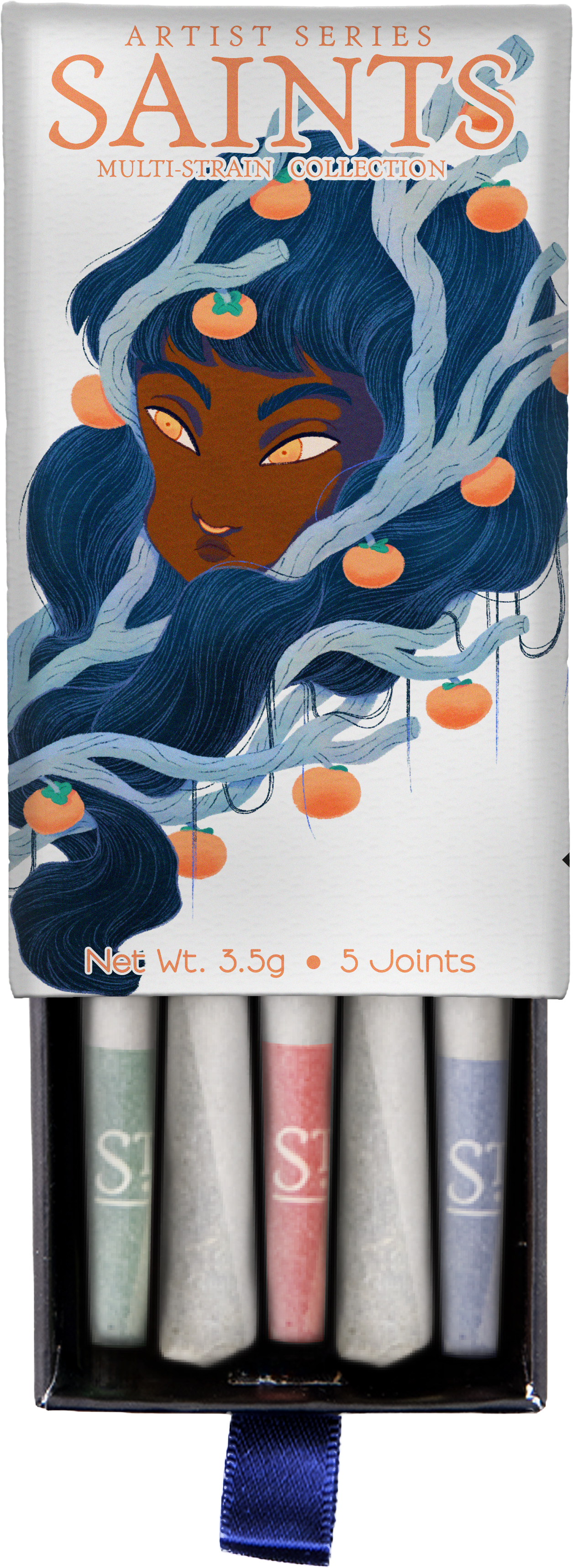 Saints x Gallery Ergo Jordan Goshe Artist Series Multi-Strain Pre-Rolls (3.5g, Mixed Strain)