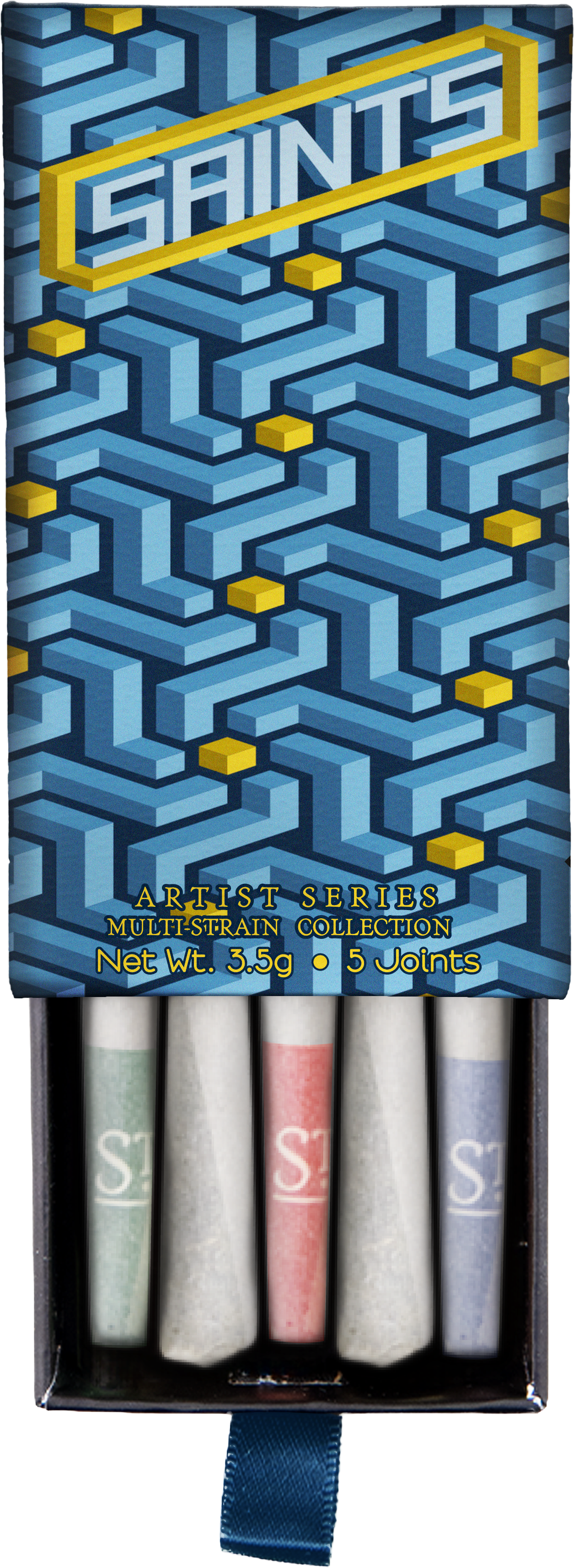 Saints x Gallery Ergo Matt Midgley Artist Series Multi-Strain Pre-Rolls (3.5g, Mixed Strain)