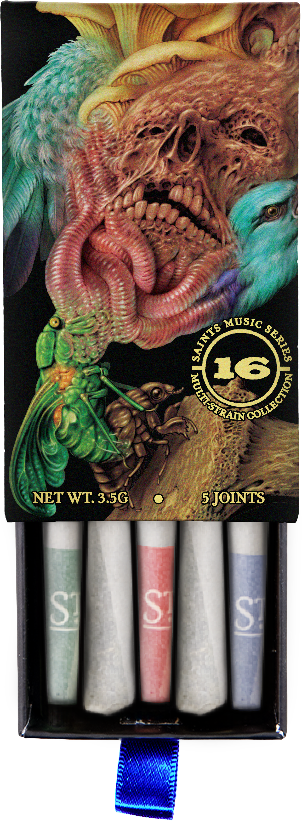 Saints x 16 Music Series 001 Multi-Strain Pre-Rolls (3.5g, Mixed Strain)