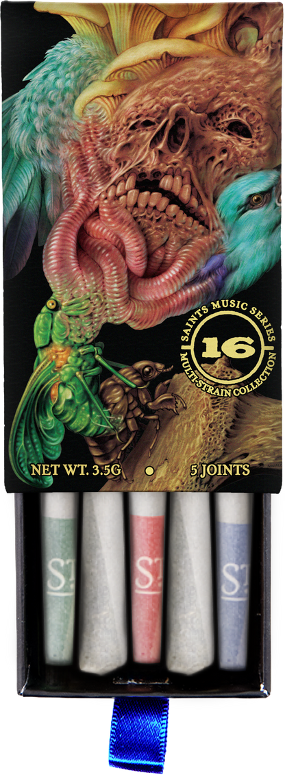 Saints x 16 Music Series 001 Multi-Strain Pre-Rolls (3.5g, Mixed Strain)