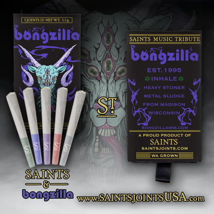 Saints x Bongzilla Music Series 001 Multi-Strain Pre-Rolls (3.5g, Mixed Strain)