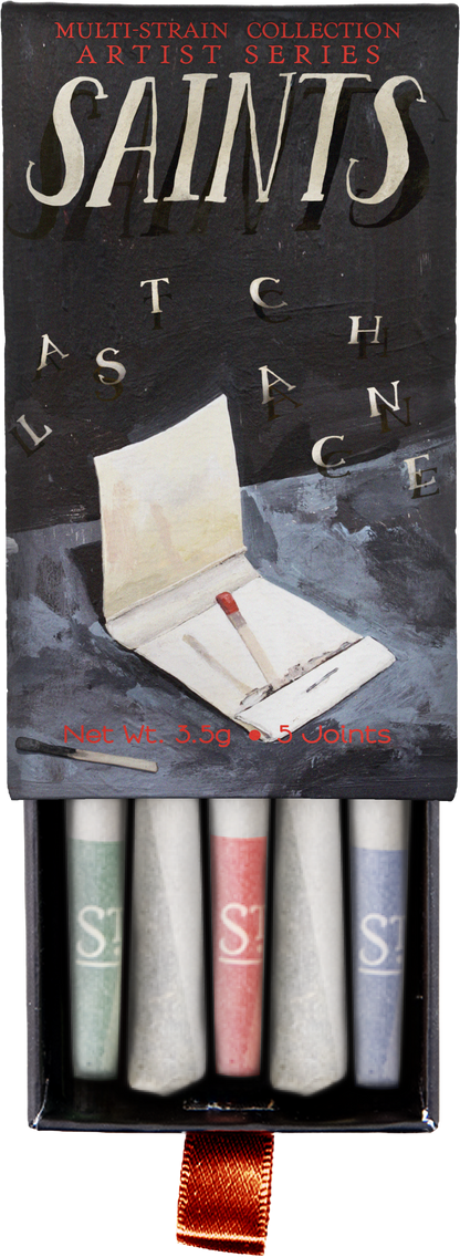 Saints x Gallery Ergo Brandon Vosika Artist Series Multi-Strain Pre-Rolls (3.5g, Mixed Strain)