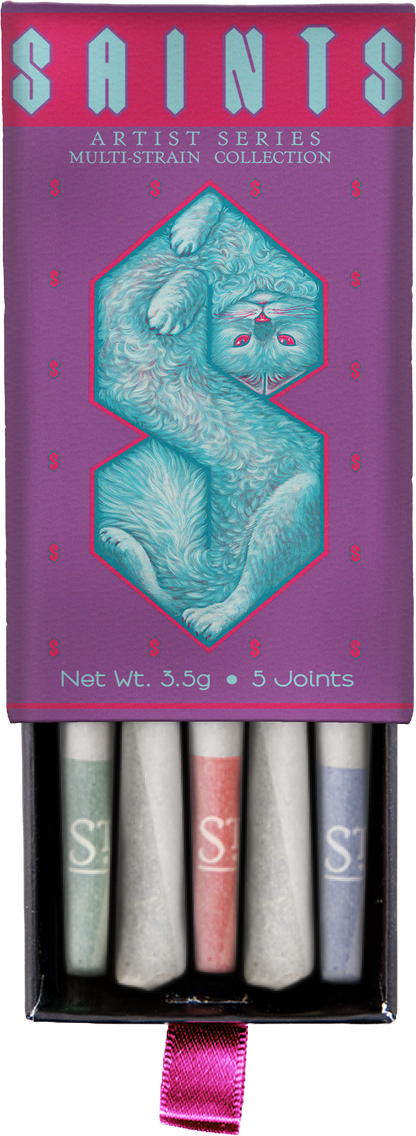 Saints x Gallery Ergo Casey Weldon Artist Series Multi-Strain Pre-Rolls (3.5g, Mixed Strain)