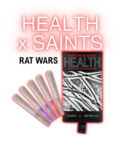 Saints x Health: RAT WARS- Music Series Multi-Strain Pre-Rolls (3.5g, Mixed Strain)