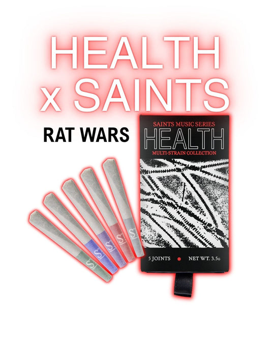 Saints x Health: RAT WARS- Music Series Multi-Strain Pre-Rolls (3.5g, Mixed Strain)
