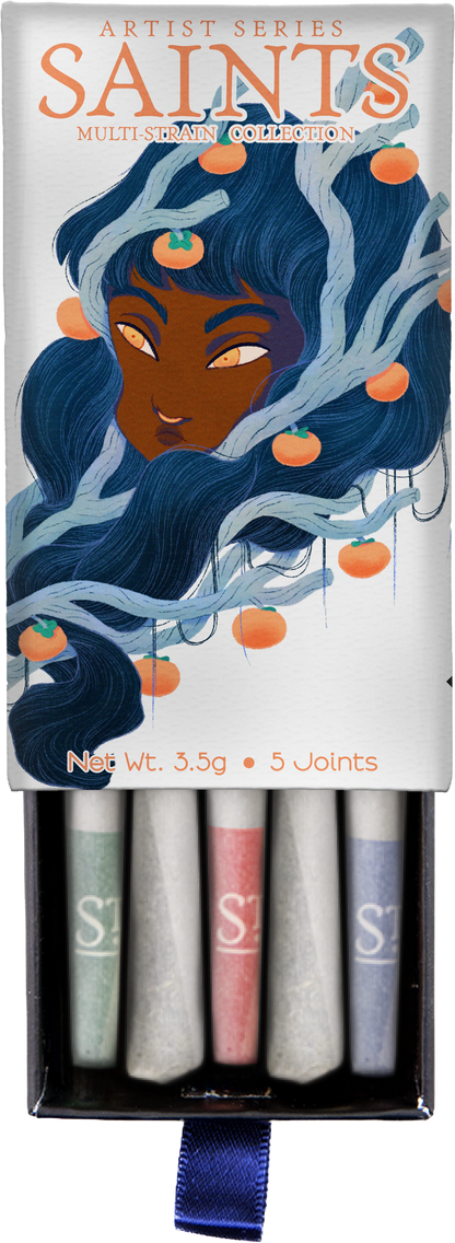 Saints x Gallery Ergo Jordan Goshe Artist Series Multi-Strain Pre-Rolls (3.5g, Mixed Strain)