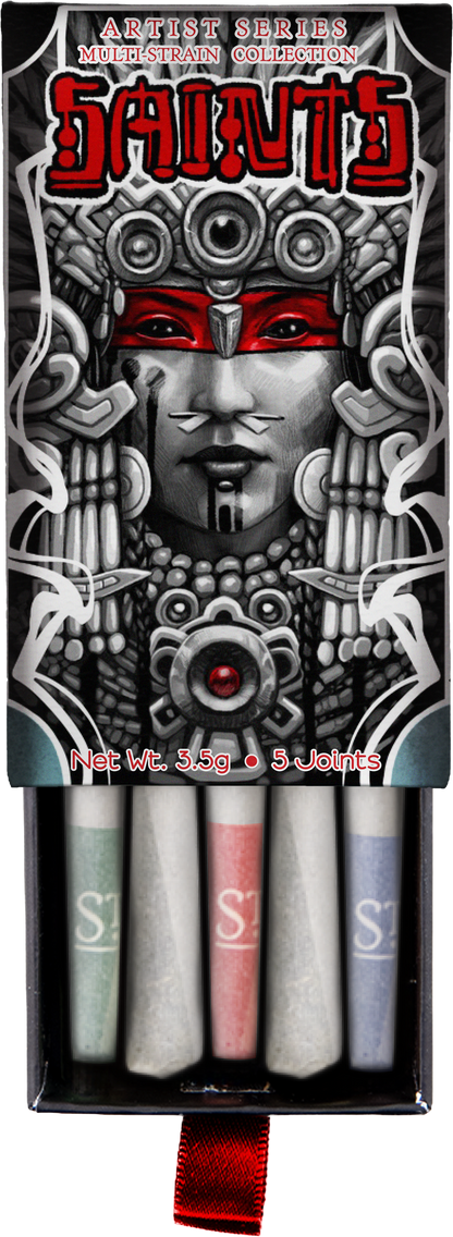 Saints x Gallery Ergo Jose Rodriguez Artist Series Multi-Strain Pre-Rolls (3.5g, Mixed Strain)