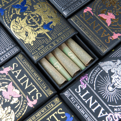 Saints Sativa Hybrid Pre-Rolls (3.5g, Single Strain)