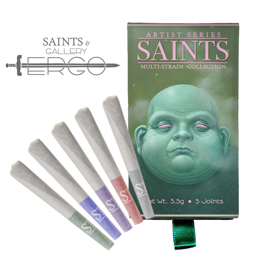 Saints x Gallery Ergo Ego Artist Series Multi-Strain Pre-Rolls (3.5g, Mixed Strain)