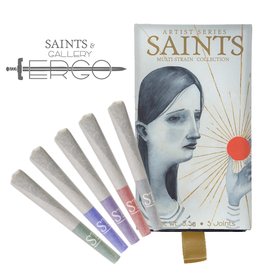 Saints x Gallery Ergo Graham Franciose Artist Series Multi-Strain Pre-Rolls (3.5g, Mixed Strain)