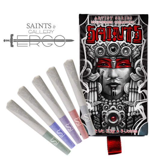 Saints x Gallery Ergo Jose Rodriguez Artist Series Multi-Strain Pre-Rolls (3.5g, Mixed Strain)