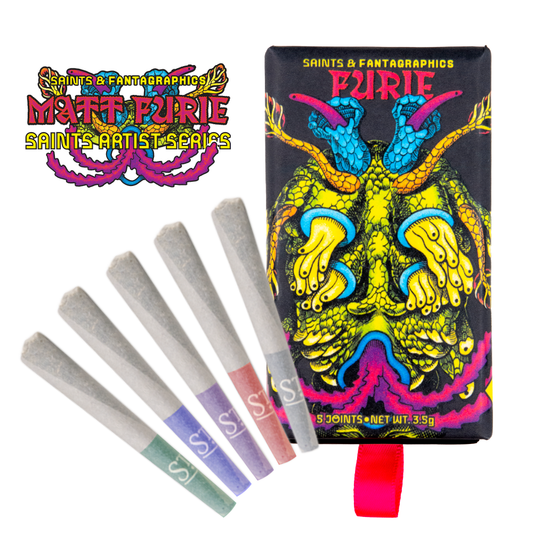 Saints x Matt Furie Artist Series Multi-Strain Pre-Rolls (3.5g, Mixed Strain)