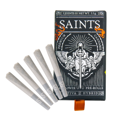 Saints Sativa Hybrid Pre-Rolls (3.5g, Single Strain)