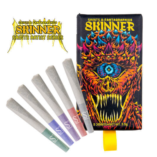 Saints x Skinner Artist Series Multi-Strain Pre-Rolls (3.5g, Mixed Strain)