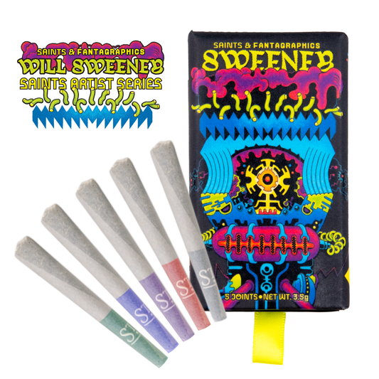 Saints x Will Sweeney Artist Series Multi-Strain Pre-Rolls (3.5g, Mixed Strain)