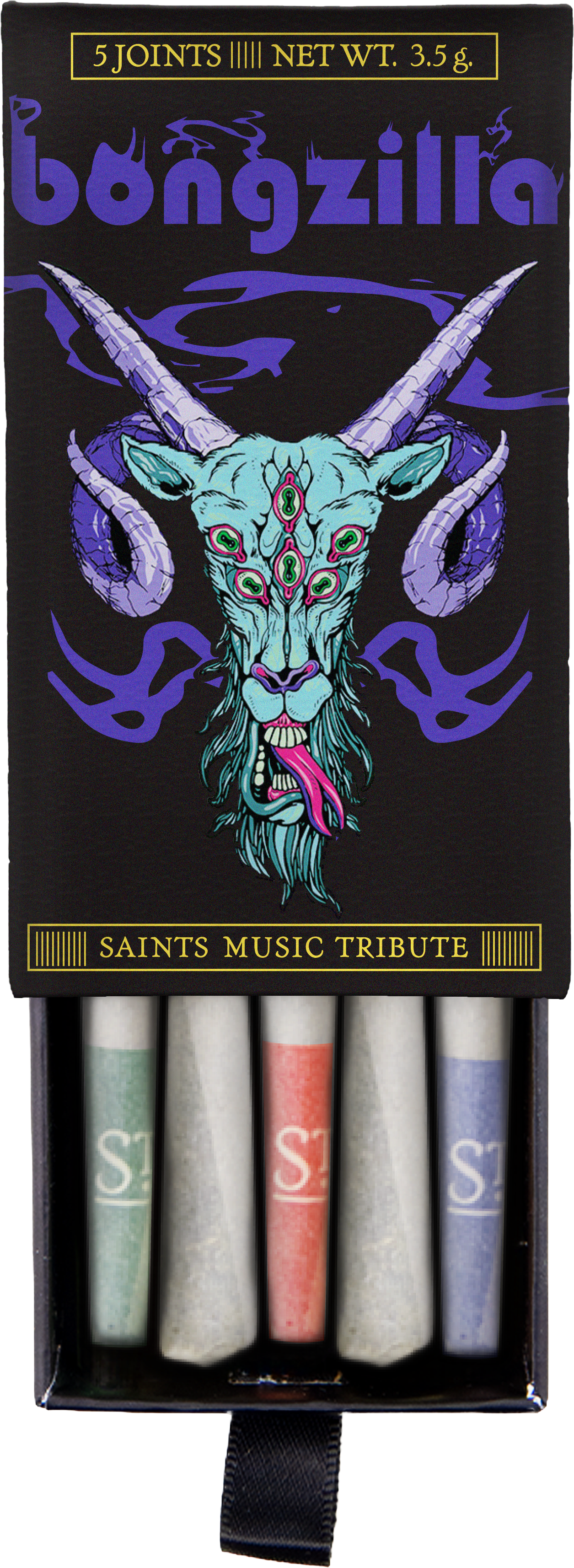 Saints x Bongzilla Music Series 001 Multi-Strain Pre-Rolls (3.5g, Mixed Strain)